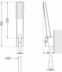 MEXEN/S - Pecos R72 Set umývadlové a vaňové batérie s príslušenstvom, chróm 72703R72-00
