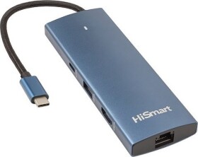 Extra Digital Adapteris USB Type-C - HDMI, LAN, 3x USB Type-A, 1x USB Type-C, PD100W, SD+TF