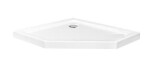 REA - Päťuholníková sprchová vanička Diamond 90x90 biela REA-K6522