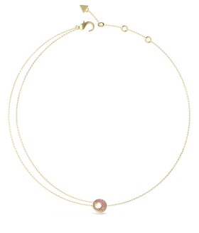 Guess Štýlový pozlátený náhrdelník Blooming Summer JUBN05226JWYGPKT/U