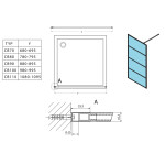 GELCO - CURE BLACK sprchová zástena 900 číre sklo CB90