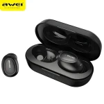 Awei T16 čierna / Bezdrôtové slúchadlá / TWS / Bluetooth 5.0 / bezdrôtové dobíjacie púzdro / IPX4 (T16)
