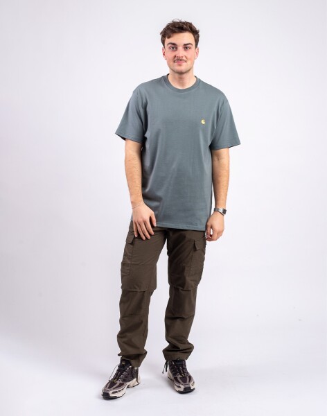 Carhartt WIP S/S Chase T-Shirt Velvet Green/Gold S