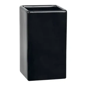 Spirella QUADRO kelímok na kefky čierny / keramika (7610583136619)