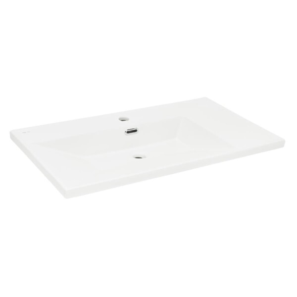 Nábytkové umývadlo SAT B-Way 81x46 cm biele matné otvor pre batériu uprostred SATBWA8046WM SATBWA8046WM