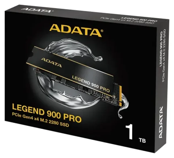 ADATA Legend 900 PRE 1TB / SSD / M.2 2280 / PCIe Gen4 / čítanie: 7400 MB/s / zápis: 6000 MB/s / Heatsink / 5R (SLEG-900P-1TCS)