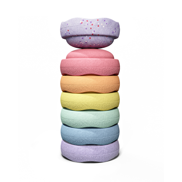 Kamene Stapelstein Winter Special Mini Rainbow Pastel, 6+1 ks EUR