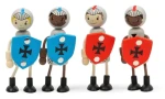 Bigjigs TOYS Drevené postavičky Stredovekí rytieri