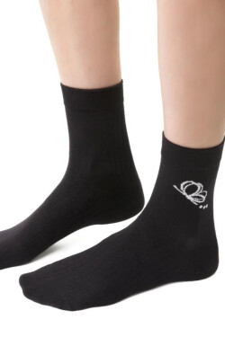 Dámske vzorované ponožky 099 černá 35-37