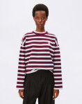 Armedangels Iconic Å Frankaa Bold Sweatshirt 3756 undyed-velvet red-soft blue L