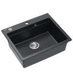 Quadron Quadron - Granitový drez KURT 110 WORKSTATION Black Dotted ZLE-09010