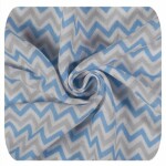 XKKO BMB Bambusová osuška Scandinavian Baby Blue Chevron, 90x100, 1ks