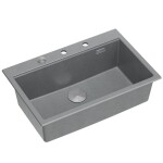 Quadron - Granitový drez MARC 110 WORKSTATION Grey Metallic Meď HQM7650U5_PVDC1