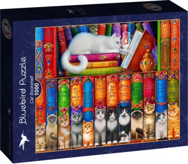 BlueBird Puzzle Mačacia knižnica