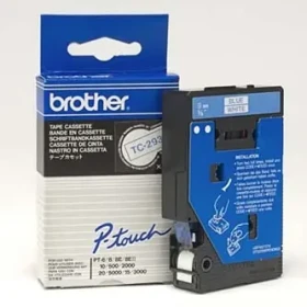 Brother TC293 biela, modrá tlač / Páska do štítkov / 9 mm / 7,7 m (TC293)