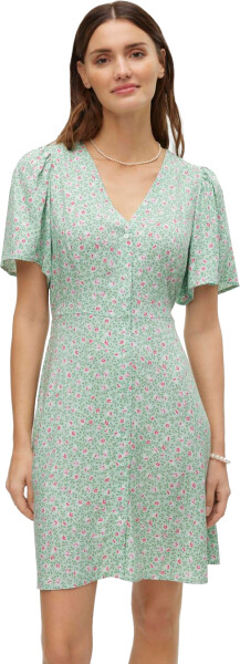 Vero Moda Dámske šaty VMALBA Regular Fit 10292845 Silt Green