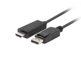 Lanberg CA-DPHD-11CC-0030-BK čierna / Kábel DisplayPort na HDMI / 3 m / DP 1.1 / 1080p / 60 Hz (CA-DPHD-11CC-0030-BK)