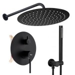 REA - Podomietková sprchová sada Foss Clif Black + BOX REA-P5968