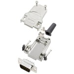 TRU COMPONENTS TCDTZF09DBPK 7708752 sada D-SUB kolíkové lišty 180 ° Pólov: 9 spájkovaný 1 ks; 7708752