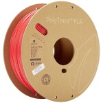 Polymaker 70826 PolyTerra PLA vlákno pre 3D tlačiarne PLA plast Nižší obsah plastov, vodou rozpustiteľné 1.75 mm 1000 g červená (matná) 1 ks; 70826