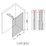 CERANO - Sprchová zástena Walk-in Onyx Round Ľ/P - 8 mm - okrúhla vzpera - zlatá, mliečne sklo - 30x200 CER-8050BD7950