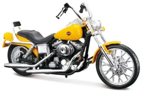 Maisto 2001 FXDWG Dyna Wide Glide blister box žltá