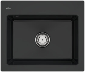 VILLEROY & BOCH VILLEROY & BOCH - Keramický drez Villeroy &amp; Boch Subway 60 S, 330901R7, Pure Black 330901R7