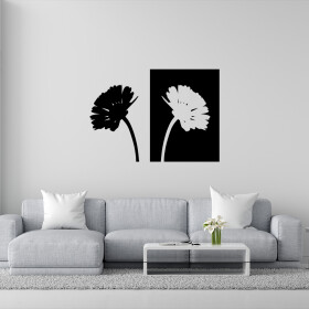 Veselá Stena Samolepka Margaréty Farba: černá, Veľkosť: 80 x 58 cm