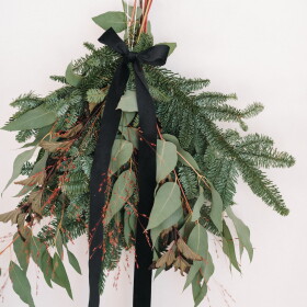 Bella Rose Zamatová stuha 3 cm – čierna (9 m)