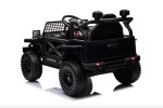Mamido Mamido Elektrické autíčko OFFROAD čierne 12V Vysoký podvozok, široké sedadlo, Odpružené nápravy, 2,4 GHz Diaľkové ovládanie LED svetlá