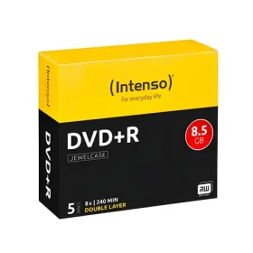 INTENSO DVD+ R DL 8,5 GB / Optické médium / 5 ks / 8x / JewelCase (4311245)