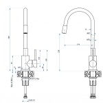 Quadron Quadron - Oceľový drez LUKE 110 WORKSTATION BRUSH NICKEL s kuchynskou batériou ZLE-09009