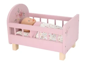 Little Dutch Postieľka pre bábiky s perinkou Pink