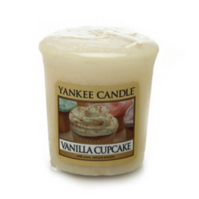 Yankee Candle Vanilla Cupcake vonná sviečka votívna 49g / doba horenia: až 15h (5038580000795)