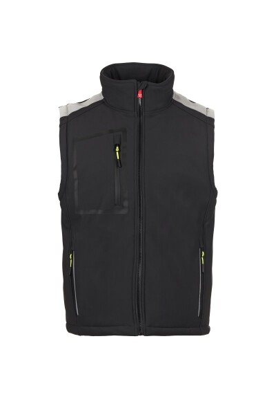 Pánska softshellová vesta Payper STREAM VEST PAD Farba: Antracit/ Čierná, Veľkosť: 5XL (S007720489130445XL)