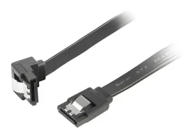 Lanberg SATA III dátový kábel čierna / SATA kábel / SATA (M) - SATA (M) / 0,5 m / 6 Gbit / s (CA-SASA-13CU-0050-BK)