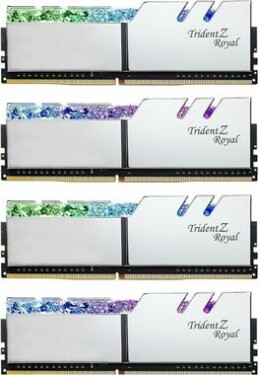 G.Skill Trident Z Royal Silver 128GB (4x32GB) 3200MHz / DDR4 / CL16-18-18-38 / 1.35V / XMP 2.0 (F4-3200C16Q-128GTRS)