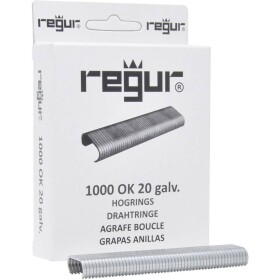 Spona Regur OK 20 pozinkovaná 1000 ks Regur 60714 Rozmery (d x š) 10 mm x 90 mm; 60714