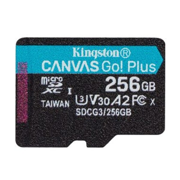 Kingston Canvas Go! Plus microSDXC 256GB / UHS-I V30 / U3 / Class 10 (SDCG3/256GBSP)