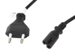 Lanberg Napájací kábel CEE7/16 - IEC C7 čierny / Napájací kábel / 3 m / VDE (CA-C7CA-11CC-0030-BK)