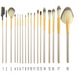 Beautylushh Kozmetické štetce 18 ks v puzdre P8572