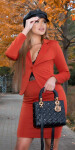 Sexy Koucla Fitted Business Jacket ORANGE S