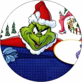 Jedlý papier Grinch na sane 19,5 cm - Pictu Hap - Pictu Hap