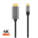 FIXED Video kábel s konektormi USB-C/HDMI USB-C 3.1 Gen 2 18Gbps HDMI 2.0 4K60HZ 2m sivý (FIXHU-CHDMI-GR)