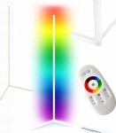 MOZOS LC-RGB-WH biela / LED rohová lampa / 84 diód / výška 140 cm (LC-RGB-WH)