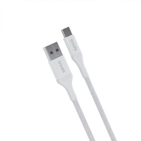 Epico pletený kábel USB-C na USB-A 1.2m biela (9915141100004)