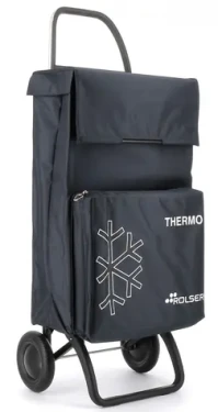 Rolser Termo Fresh MF 2 tmavo šedá / Nákupná taška na kolieskach / 2 kolieska / 46 l / nosnosť 50 kg / termo vrecko 8 l