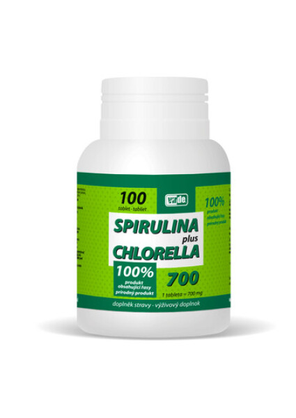 VIRDE Spirulina + Chlorella 100 tablety