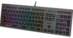A4Tech Fstyler FX60H šedá / Drôtová klávesnica / membránová / neónové podsvietenie / 2× USB / 150 cm (A4TKLA47126)