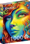 ENJOY Puzzle Maľovaná slečna